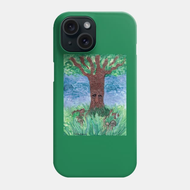Wise Old Tree Phone Case by Christopher's Doodles