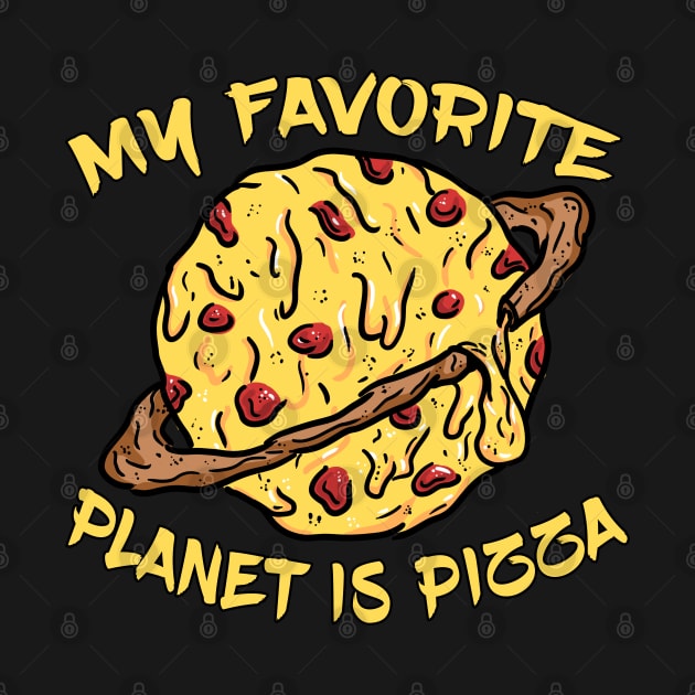 My Favorite Planet Is Pizza by Shawnsonart