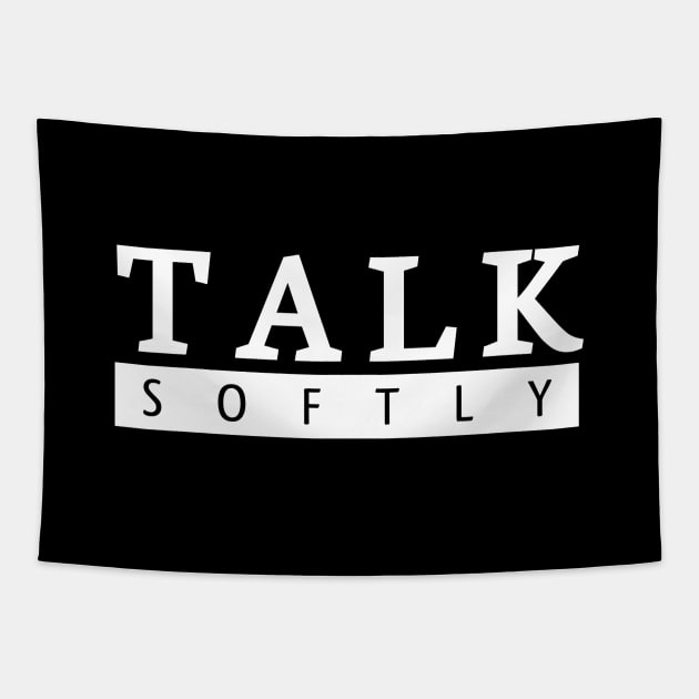 Talk Softly Tapestry by Curator Nation