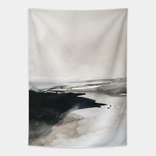 Elegant Storm Abstract Modern Tapestry