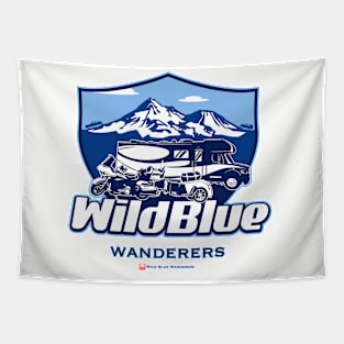 Wild Blue Wanderers Logo Tapestry