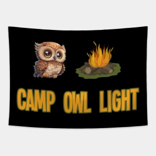 Owl Light Camper Tapestry