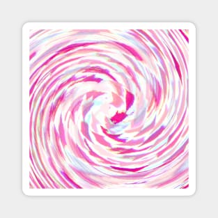Swirl of Pink Diamond Arrows Magnet