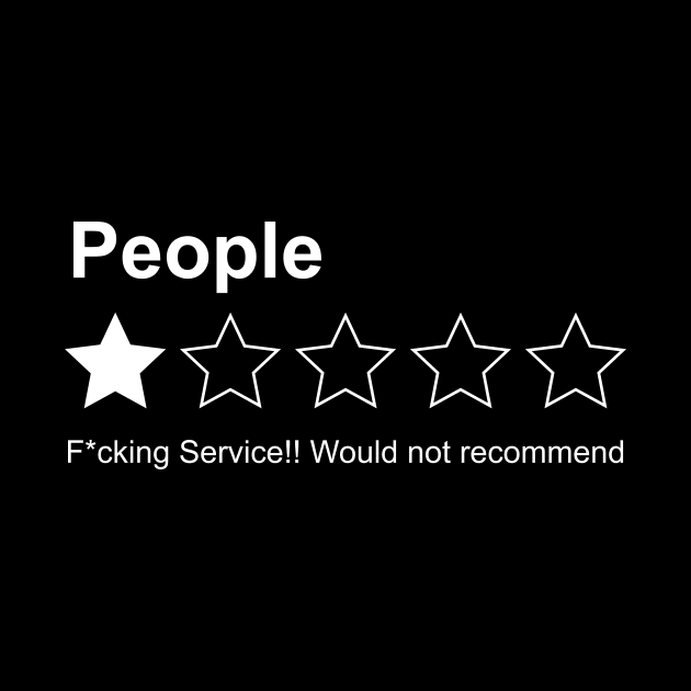 People Rating One Star Not Reccomend Service by kaitokid