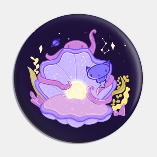 moon pearl Pin