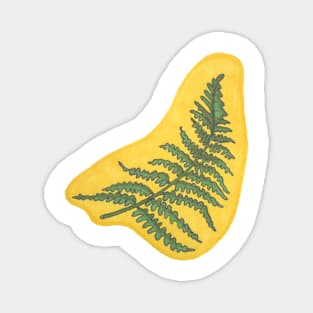 Prehistoric Fern, Frond Botanical Magnet