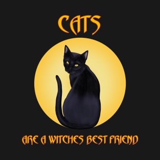 Cats are a witches best friend T-Shirt