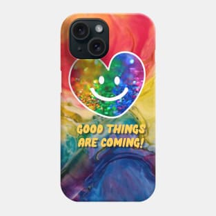 Smiling heart face, good things are coming Phone Case