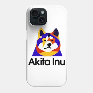 Akita Inu Vibrant Dog Owner Vintage 1970s Retro Akita Inu Phone Case