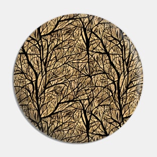 Wooden Branches Pattern Pin