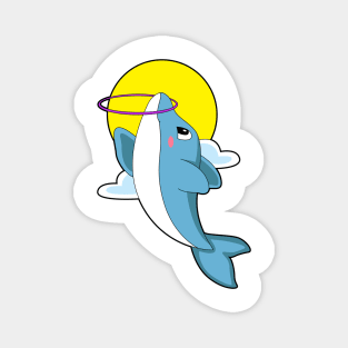 Dolphin with Fitness tires Magnet