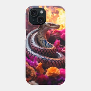 Floral Blaze Serpent Phone Case