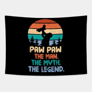 Paw Paw The Man The Myth The Legend Happy Parent Father Independence July 4th Summer Day Vintage Tapestry