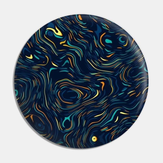 Cosmic Pattern Pin by TheBossBabe