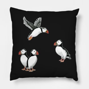 Puffin Stickers I Pillow