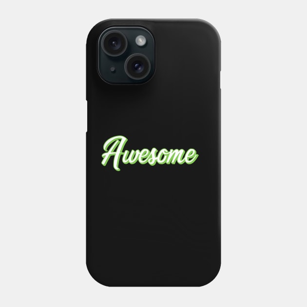 Awesome Typographic Phone Case by vladocar