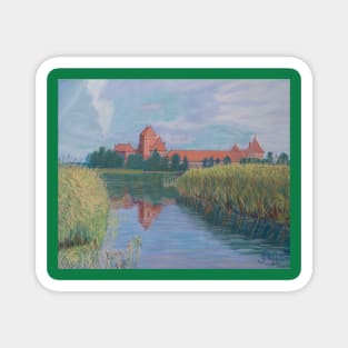 Trakai Castle in summer, Lithuania Magnet