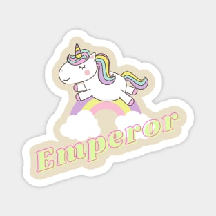 emperor ll unicorn Magnet