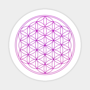 Violet Sacred Geometry Magnet