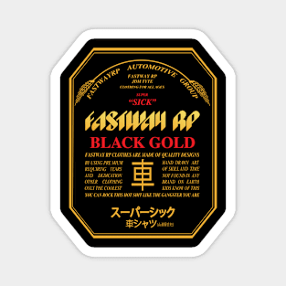 Fastway Beer Can Black Gold Magnet