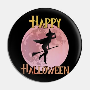 Happy Halloween - The Flying Witch Pin