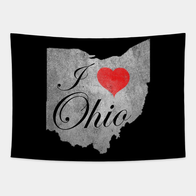 I Love Ohio Tapestry by Hussar