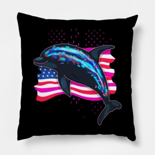 Patriotic Porpoise Pillow