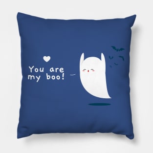 Cute Valentine's Happy Ghost Pillow