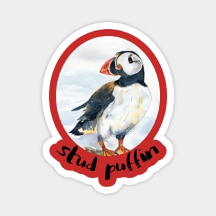 stud puffin Magnet