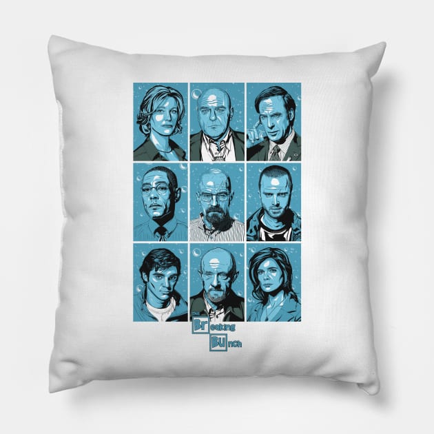 the Breaking Bunch Pillow by chrismorkaut