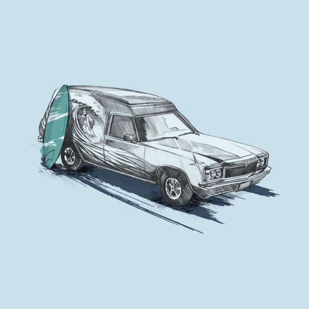 Surfing Van by Buy Custom Things