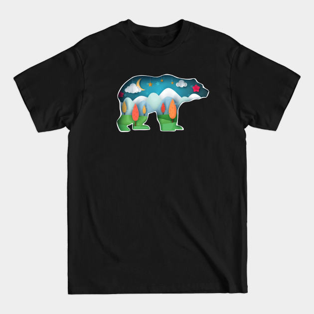 Bedtime Storybook Nature Bear - Bear - T-Shirt