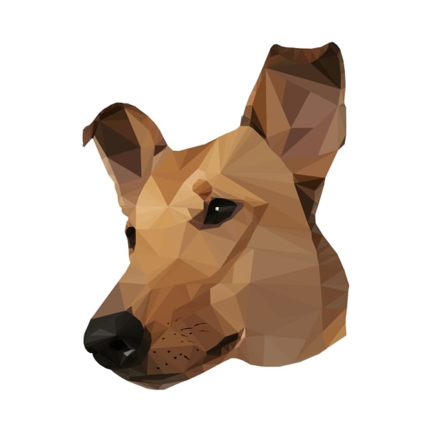 Shorthair Collie Low Poly by AikasHeaven