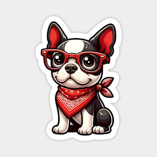 Cute Boston Terrier Magnet