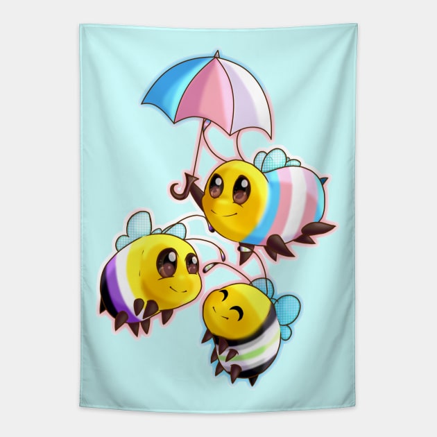 The Transgender Umbrella Tapestry by Zorveechu