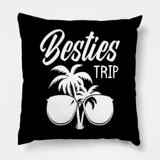 Besties Trip Beach Best Friends Vacation Pillow