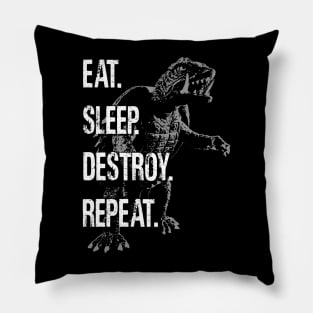 GAMERA '65 - Eat Sleep Destroy Repeat Pillow