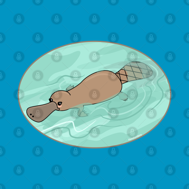 cute kawaii platypus