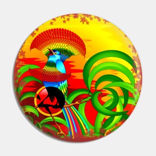 Paradise Bird Pin