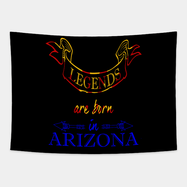 Legends are Born in Arizona Tapestry by Ciaranmcgee