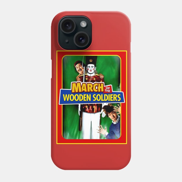 March of the wooden Soldiers  Laurel and Hardy Movie Poster Phone Case by posterbobs