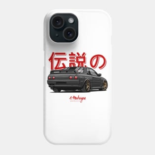 Skyline R32 GTR black Phone Case