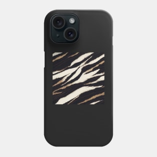 Stylized White Tiger Fur - Printed Faux Hide #10 Phone Case