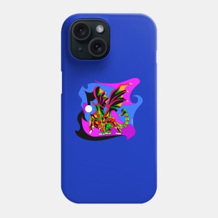 kaiju manticore ecopop monster arts Phone Case