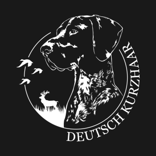 Deutsch Kurzhaar dog portrait T-Shirt