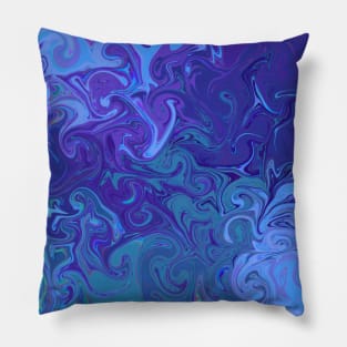 Blue swirls Pillow