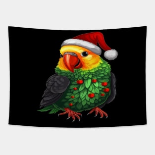 Parakeet Christmas Tapestry