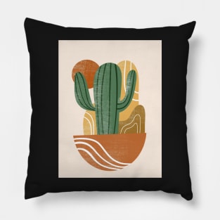 Boho Saguaro Cactus Pillow