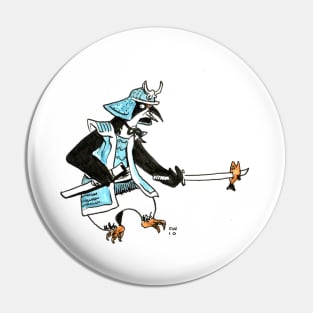 Samurai Penguin Pin