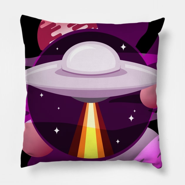 Space Craft Pillow by Red Rov